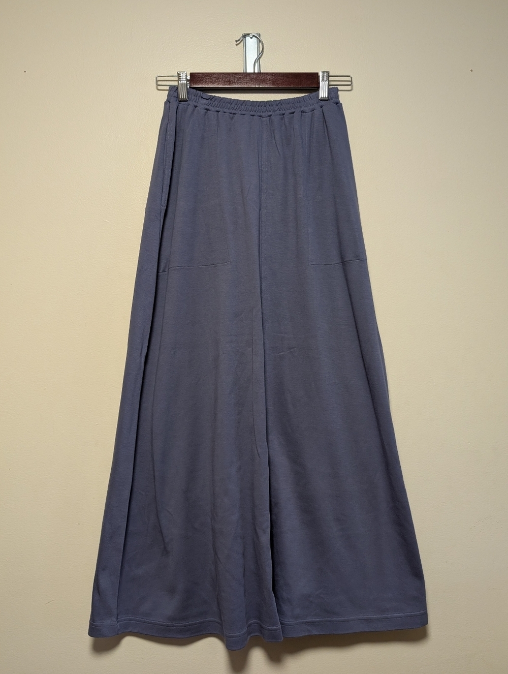 Peruvian Connection Pima Cotton Maxi Skirt Periwinkle XS